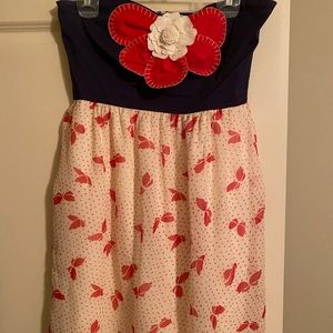 Judith March strapless mini dress